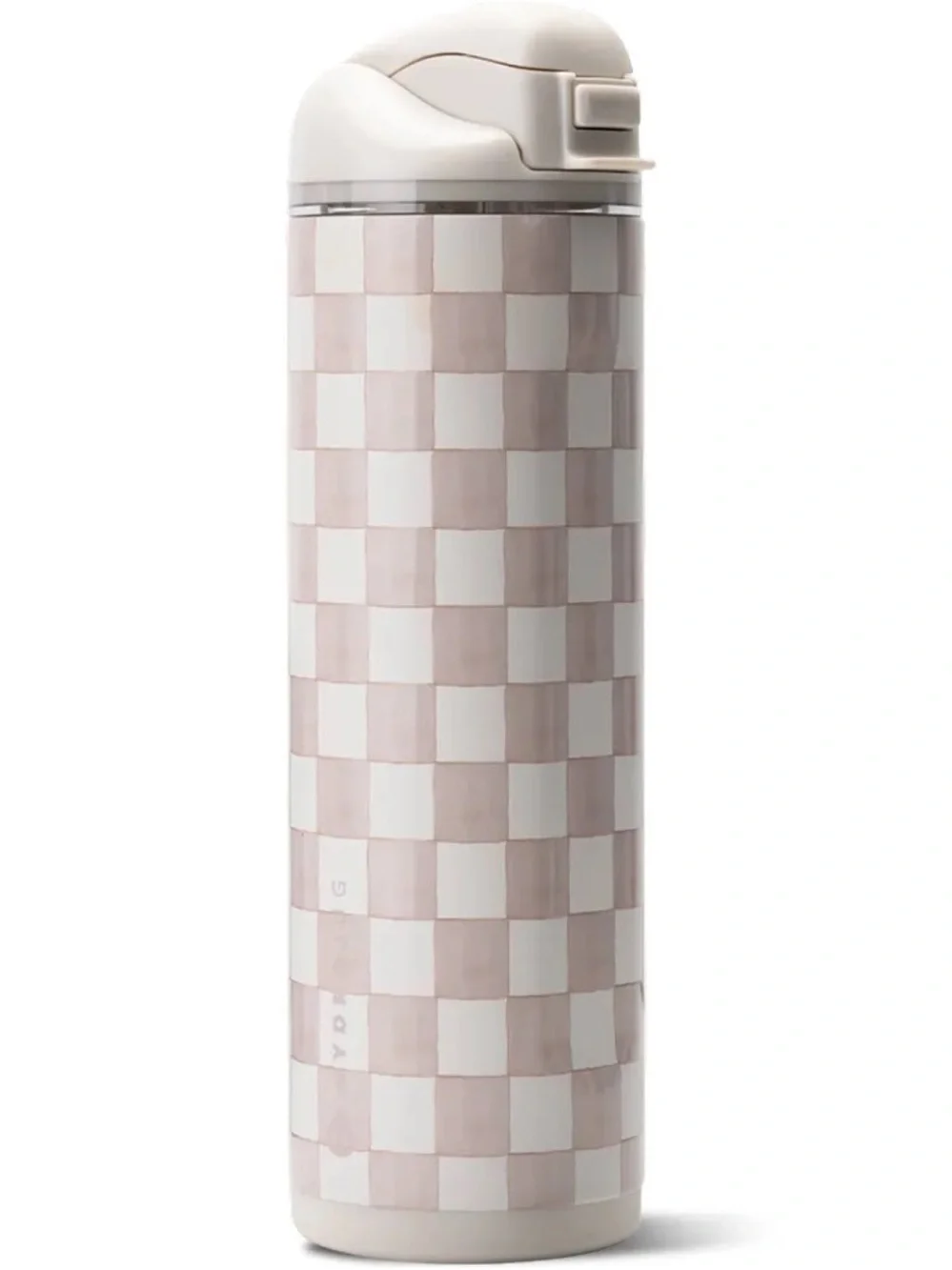 HydroJug SANDSTONE Tan Watercolor Checkers LIMITED EDITION Ease2o 24oz Tumbler